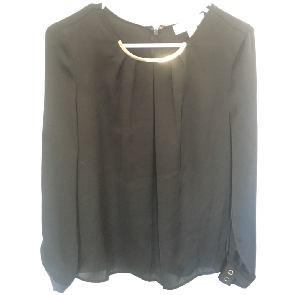 Black silk MK blouse Sz 8